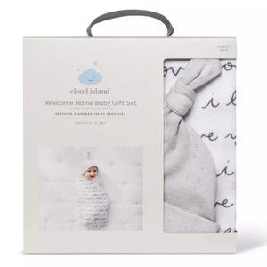 Cloud Island Infant Mint Green or White Grey “I LOVE YOU”with Hat Gift Set